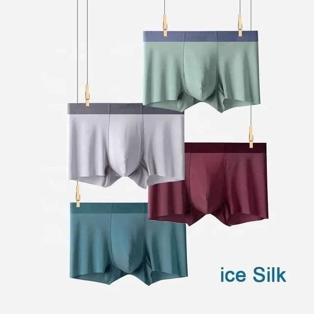 Men's Ice Silk Briefs Boxers Pack of 5