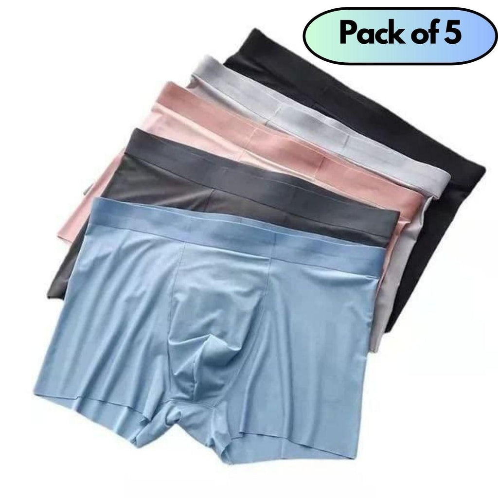Men's Ice Silk Briefs Boxers Pack of 5